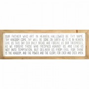Plaque Wall The Lords Prayer Mdf 36x11 Plaque Wall The Lords Prayer Mdf 36x11