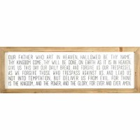 Plaque Wall The Lords Prayer Mdf 36x11