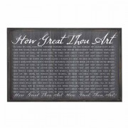 Framed Wall Art How Great Thou Wd 25x16