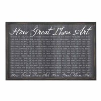 Framed Wall Art How Great Thou Wd 25x16 Framed Wall Art How Great Thou Wd 25x16
