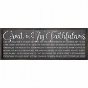 Framed Wall Art Thy Faithfulness Wd 32x11