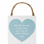 2pk -Plaque Wall Boy Goodnight Dear Jesus Mdf - (Pack of 2)