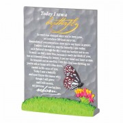 2pk -Plaq Today I Saw A ButterflyResin 6.25 Inches - (Pack of 2) 2pk -Plaq Today I Saw A ButterflyResin 6.25 Inches - (Pack of 2)