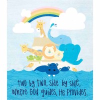 Plaque Wall Noah's Ark Two By Two Mdf 14x16 Plaque Wall Noah's Ark Two By Two Mdf 14x16