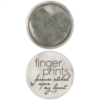 6pk -Pocket Stone Fingerprints - (Pack of 6) Forever Etched Upon My Heart