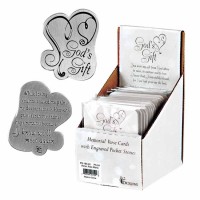 24pk -Pocket Stone Gods Gift Metal - (Pack of 24))