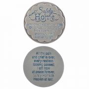 Pocket Stone Safely Home Metal - (Pack of 6)