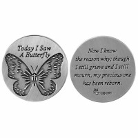 6pk -Pocket Stone Butterfly Zinc Al - (Pack of 6)