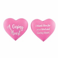 48pk -Pocket Stone Caring Heart Heart Shape Resin - (Pack of 48)
