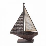 Sailboat Tabletop- Metal-6.5 Inches It Is - (Pack of 2)