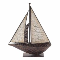 Sailboat Serenity Prayer Meatl 10.5
