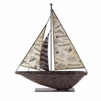 Sailboat Tabletop- Metal-16.5 Inches Golgot Sailboat Tabletop- Metal-16.5 Inches Golgot