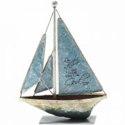 Sailboat Be Still & Know Ps.46:10 Metal - (Pack of 2)