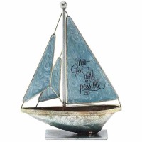 2pk -Sailboat With God All Things Matt.19:26 - (Pack of 2) 2pk -Sailboat With God All Things Matt.19:26 - (Pack of 2)