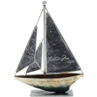 2pk -Sailboat Tabletop  Metal 6 Follow - (Pack of 2)