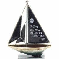 2pk -Sailboat Tabletop  Metal 6 I Am The - (Pack of 2)