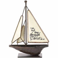 2pk -Sailboat I Can Do All Things Phil.4:13 - (Pack of 2)