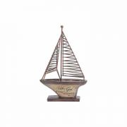 Sailboat/tt- Metal/res-8.5 Inches With - (Pack of 2)