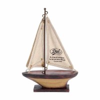 Saliboat Tabletop Resin/fab-12 Inches Be Stro Saliboat Tabletop Resin/fab-12 Inches Be Stro