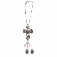 3pk -Auto Dangle Cross Love Never Fail Bead/ Metal - (Pack of 3)