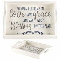 Tray We Open Our Home Mdf 13.5x10