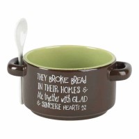 2pk -Soup Bowl They Broke Bread - (Pack of 2)
