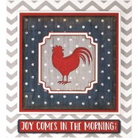Plaque Stack Rw&b Rooster Ps 30:5 Mdf 11x12