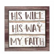 Plaque Stack His Will Jer29:11 Mdf 12x12