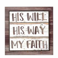 Plaque Stack His Will Jer29:11 Mdf 12x12