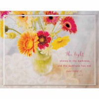 Plaque Mdf stk Summer Floral The Light Shine