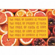 Plaque Stack Fruit Is Prayer Mdf 15x10