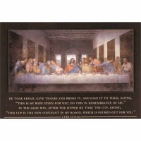 Plaque Stack Last Supper Lk 22:19-20 Mdf