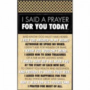 2pk -Plaque Mdf stk I Said A Prayer For You - (Pack of 2)