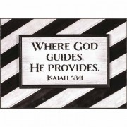 2pk -Plaque Stack God Guides Is 58:11 Mdf 7x5 - (Pack of 2)