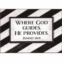 2pk -Plaque Stack God Guides Is 58:11 Mdf 7x5 - (Pack of 2)