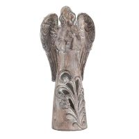 Angel Figurine Resin 10" Cross