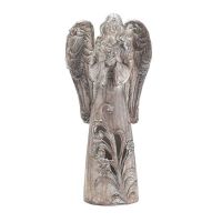 Angel Figurine Resin 8" Heart