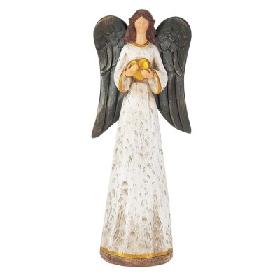 Angel Resin Figurine 8 Inch Heart (Pack of 2) - 603799104586 - ANGR-68