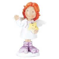 Angel Resin Redhead On Cloud Figurine (Pack of 3)