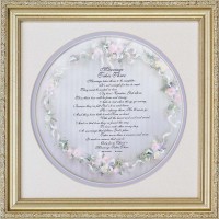 Art Marriage Takes Three Ornate Silver Finish Frame