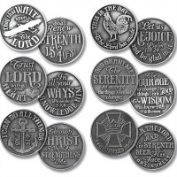 72pk -Assorted Pocket Pewter Coin 1.125 Inch Pack of 72