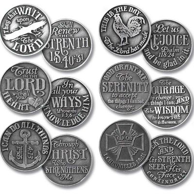 Assorted Pocket Pewter Coin 1.125 Inch Pack of 72 - 603799376785 - PC-20A