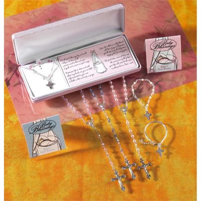 Ast Silver Plated Baby s 1st Rosary 12pc - 714611139676 - 32-0790P