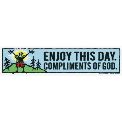 Automobile Bumper Sticker Magnetic Enjoy This Day (Pack of 6) - 603799329767 - MASS-17