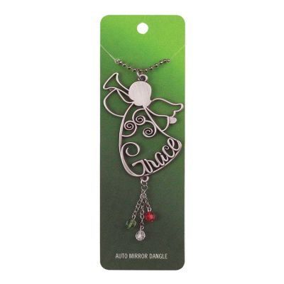 Automobile Mirror Dangle Shine Chime Angel W/ Grace (Pack of 3) - 603799085625 - CHSC-103