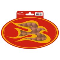 Automotive Decal Flame Dove (Pack of 6)
