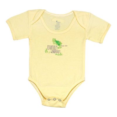 Baby Shirt-3-6 Months -Yellow-Fearfully and Wonderfully Made 2pk - 603799592628 - FAB-116
