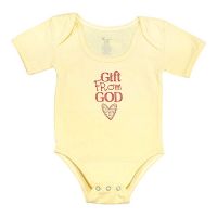 Baby Shirt-3-6 Months -Yellow-Gift from God (Pack of 2)