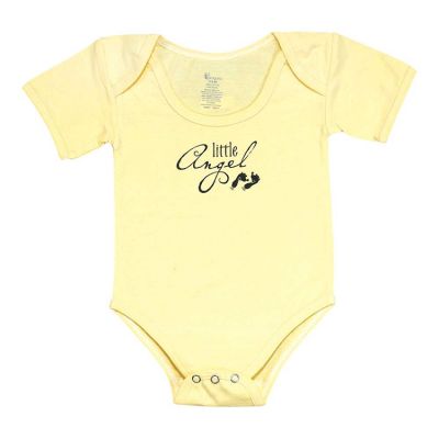 Baby Shirt-3-6 Months Yellow-Little Angel (Pack of 2) - 603799592635 - FAB-117