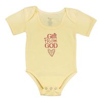Baby Shirt-6-12 Months Yellow-Gift from God (Pack of 2)